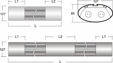 Светильник BS-136E-1580 Halla lighting черный 1 лампа