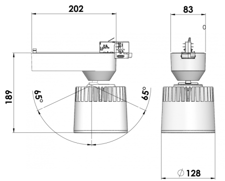 Lean Track Cyl LED 2700K