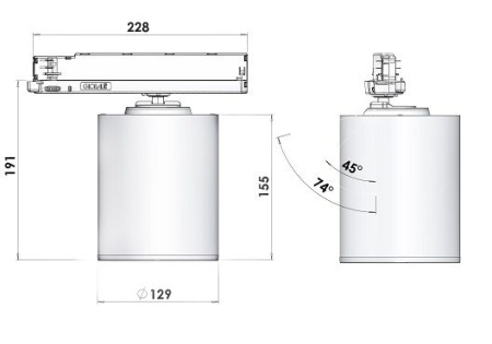 Трековый светильник GA16 Reform 2700К