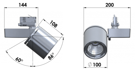 Ray Cylinder LED 4000К